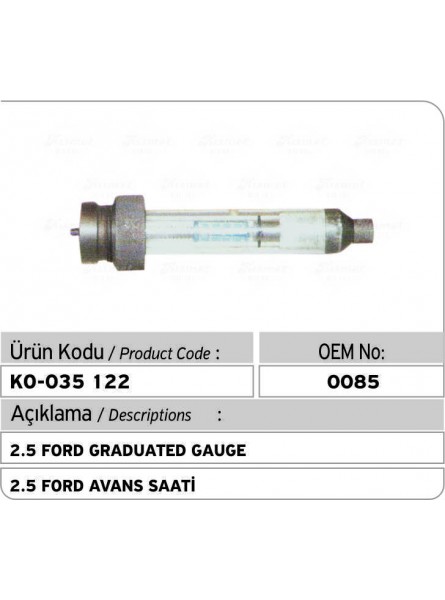 2.5 Ford Graduated Gauge